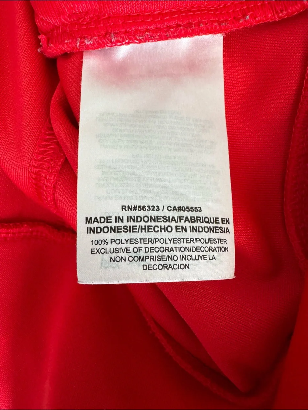Nike Women’s retro small red/white dri-fit track jacket long sleeve full zip